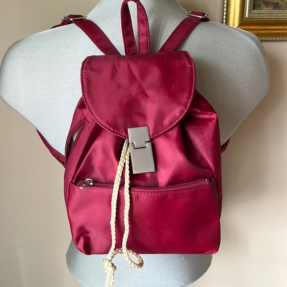NWOT Burgundy Backpack - Picture 1 of 5